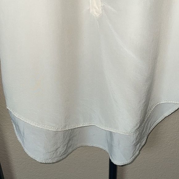 Wilfred Aritzia Women’s Silk Popover Long Blouse Tunic Top size XXS Ivory - Picture 4 of 11